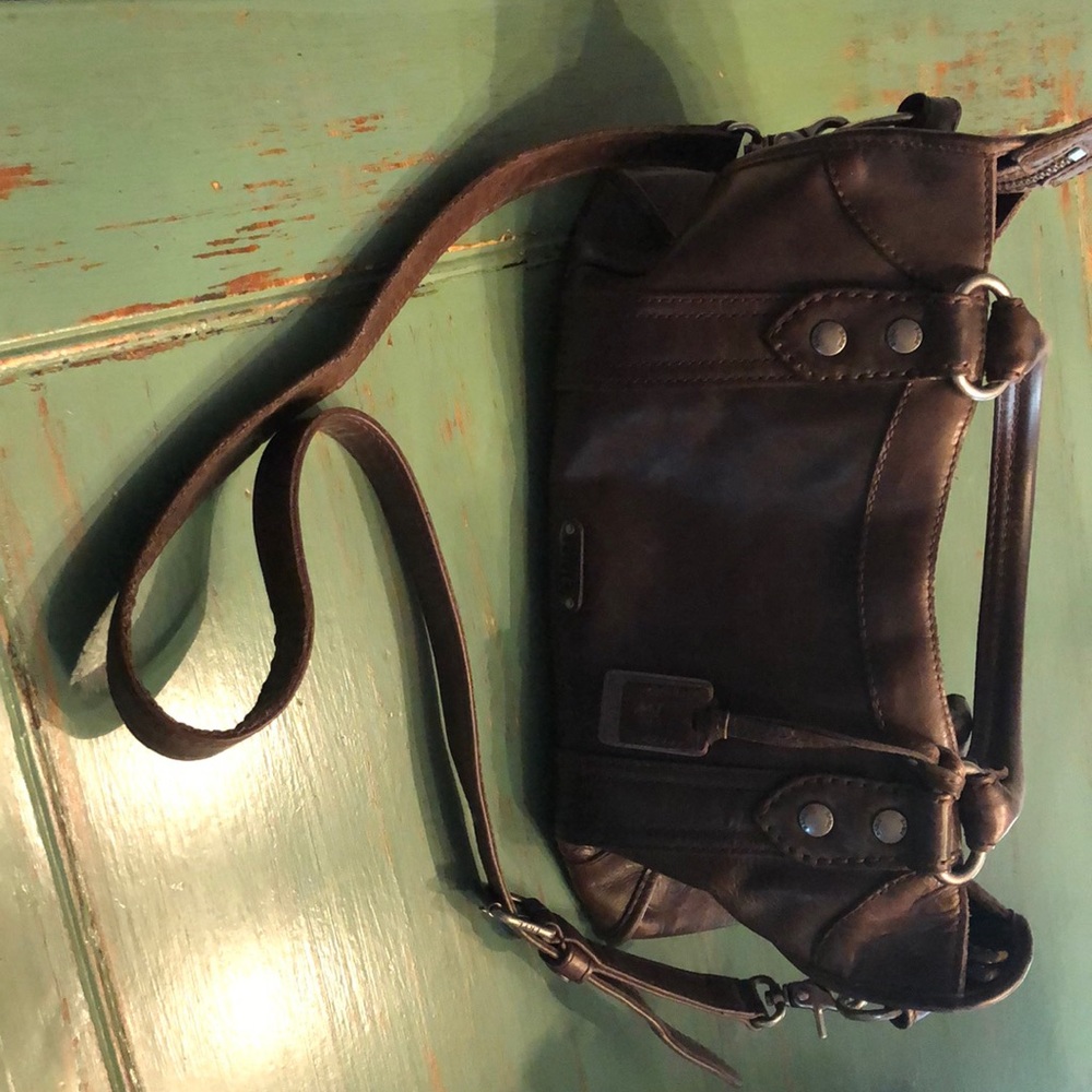 Distressed Frye Melissa Satchel
